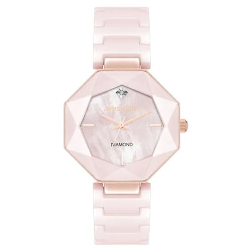 Image of Anne Klein Quartz Blush Octagon Dial Women's Watch | Ceramic Strap Material | Watches for Women