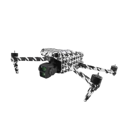 Image of MightySkins Carbon Fiber Skin Compatible with DJI Air 3 - Houndstooth | Protective, Durable Textured Carbon Fiber Finish | Easy to Apply