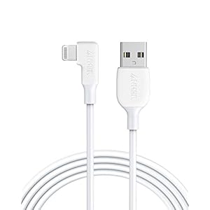 Anker USB-A auf 90 Grad Lightning Ladekabel 180cm lang, MFi-Zertifiziert, kompatibel mit iPhone SE / 11 Pro/X/XS/XR / 8…