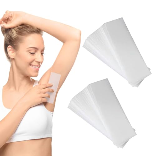 QEDBOJE 100 Stück Vliesstreifen für Enthaarung