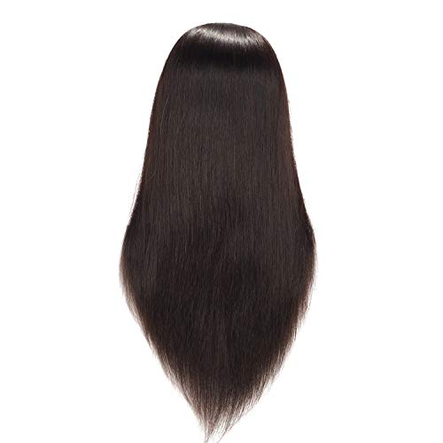 Hairingrid Mannequin Head 20"-22" 100% Human Hair Hairdresser Cosmetology Mannequin Manikin Training Head Hair And Free Clamp Holder (1906Lb0214) #TOP4