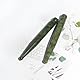 Minkissy 2 Stück Jade Gua Sha Stift aus Natürlicher Xiuyu Jade | Akupunkturstift für Gesicht & Augen | Triggerpunkt-Massagegerät zur Förderung der Durchblutung, Entspannung & Anti-Aging | Perfekt für