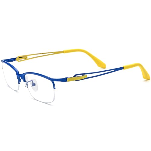 Image of FONEX Pure Titanium Glasses Frame Men Square Eyeglasses Optical Eyewear F85775