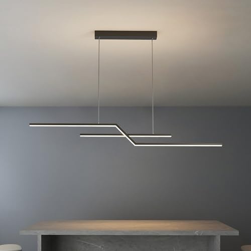 Suspension LED linéaire variable 3000-6500K avec télécommande pour îlot - 2