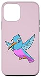 Un simpatico colibrì kawaii dei cartoni animati ti sorride.