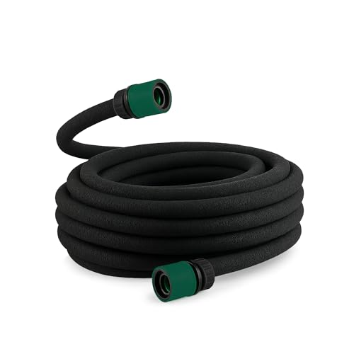 iTrend Porous Soaker Hose - 30m x 12.5mm Garden Drip Irrigation Device - Easy to Use Plant Watering System for Gardens Lawns & Farms