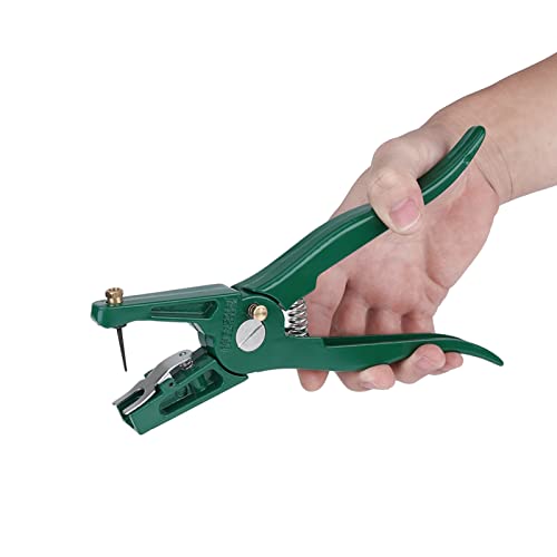 Pinza Marchi Auricolari,Pinze Targhetta Orecchia Bestiame In Acciaio,Pinza Per Marche Auricolari con Perno di Ricambio,Strumento Installazione Targhette Orecchia Maiale Mucca Pecora