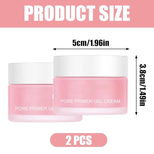 Pore Primer Gel Cream, Invisible Pores Face, Matte Pore Invisible, Base Face Primer Under Foundation, Poros s y Tono Uniforme Para Todo Tipo De Pieles(#30g 2PCS) - imagen 2