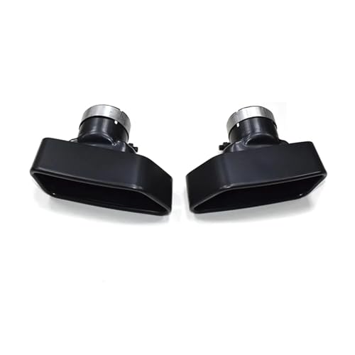 Embout d'échappement carré en acier inoxydable noir pour BMW F11 F13 535d 640d
