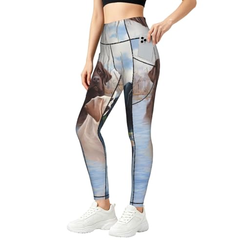 Mallas de entrenamiento para mujer de cintura alta y pantalones de yoga con bolsillo diarios
