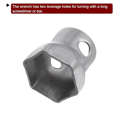 Tuerca de husillo 80mm para cojinete de rueda llave de vaso hexagonal de 6 puntos 5