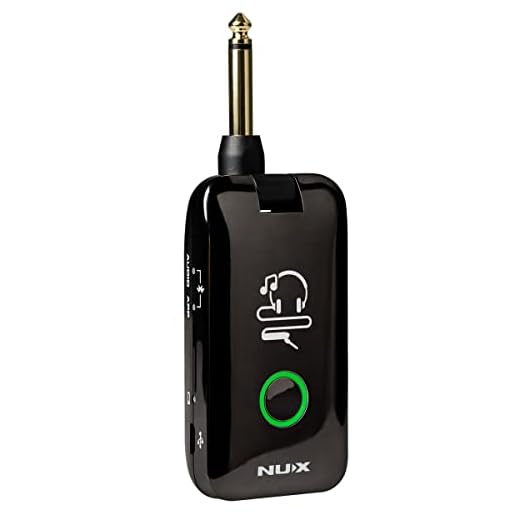 Nux - Amplificador para auriculares Mighty Plug Mp-2, compatible con bajo y guitarra eléctricos