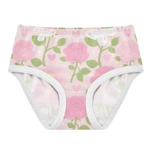 GuoChe Briefs Moisture-Wicking Panties Comfort Color for Kids in Sizes 2T,3T, 4T, 5T, 6Y and 8Y