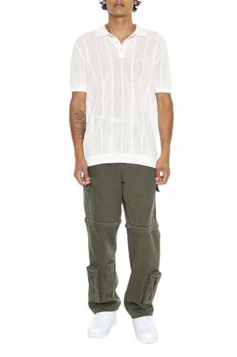 Forever 21 Men's Convertible Mid-Rise Cargo Jeans