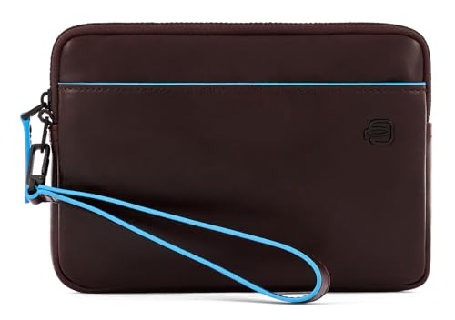 PIQUADRO Pochette uomo Blue Square colore mogano