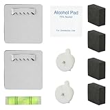 2 ganci autoadesivi per immagini pesanti, ganci adesivi da appendere senza forare, supporto per specchio da parete, vetro acrilico, per appendere foto senza forature.