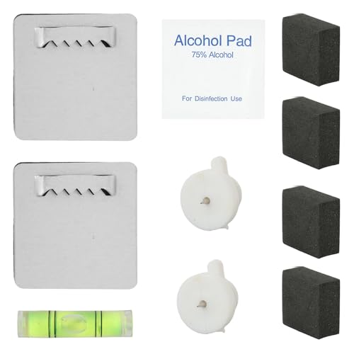 2 ganci autoadesivi per immagini pesanti, ganci adesivi da appendere senza forare, supporto per specchio da parete, vetro acrilico, per appendere foto senza forature.