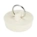 Danco 1-1/2 inch Rubber Drain Stopper, White, Carded, 80227
