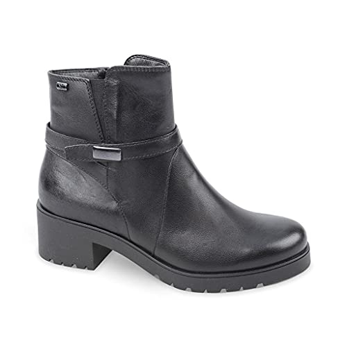 Valleverde 16122 Tronchetto Stivaletto Nero Pelle