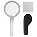 Magnifying Glass, 5X 10X Handheld Magnifying Glass 12 LED Illuminated Lighted Handheld Illuminated Magnifier Reading Magnifying Glass for Reading Antique Appreciation Exploring Jewelers Loupe