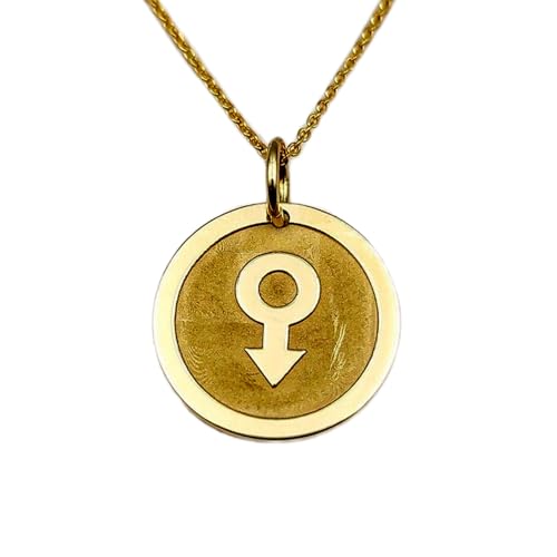 Collier symbole masculin argent anti-allergie chaîne 18 pouces