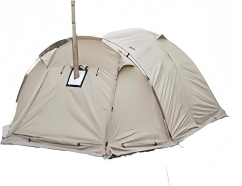 CokBlu耐火性 2 人用防水ドームテント スノースカート付き キャンプ・ハイキング・ハンティング用 防蚊機能付 軽量で設営簡単 全天候型テント?