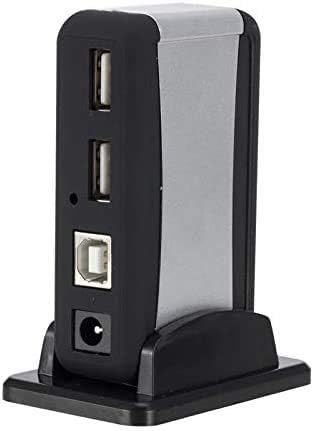 USB 2.0 Hub 7-Port Hub with Power Supply Durability Portable