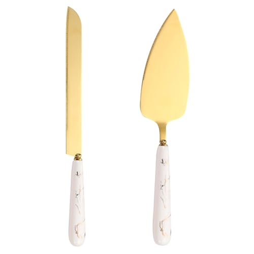Emporte-pièce et spatule à tarte | Élégant ensemble de service à gâteau d'hôtesse – Pelle à tarte, couteau à gâteau, couteau à tarte, couteau à pizza et pelle à gâteau pour anniversaire