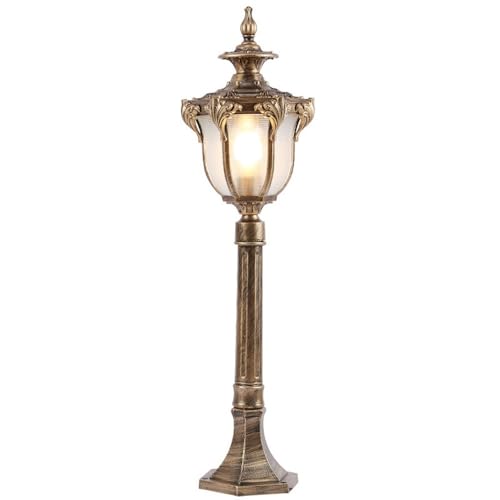 Lampadaire extérieur européen bronze pour sécuriser l'entrée de maison