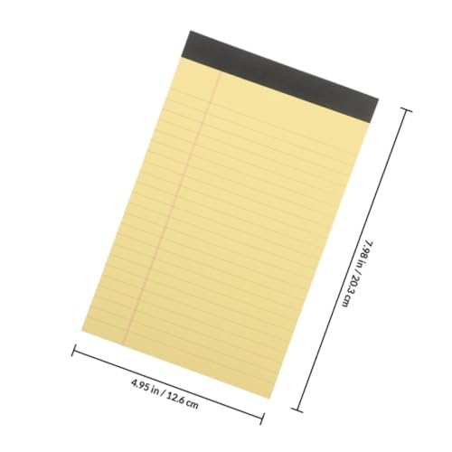Blocs-notes jaunes papier ligné détachable pour école et travail - 2