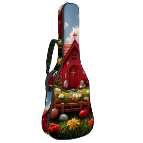 Housse de guitare acoustique universelle avec couche éponge et finitions imperméables