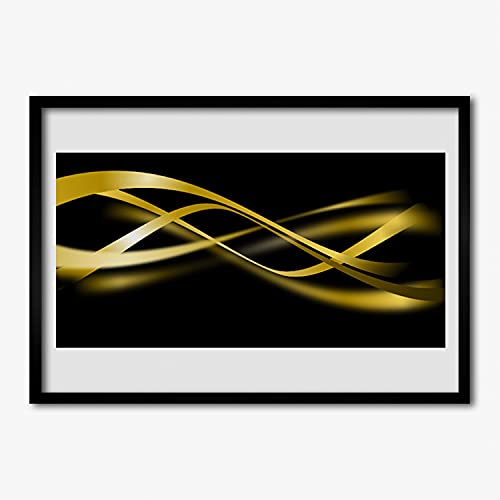 Affiche encadrée 100x70 cm Tulup cadre en MDF decoration murale motif abstraction