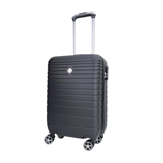 VIDA since 1995 Valise Rigide VR611B roulettes Double Rapport Qualité/Prix (Noir (Black), S-CABINE-34L-2.5Kg-35x20x55cm)