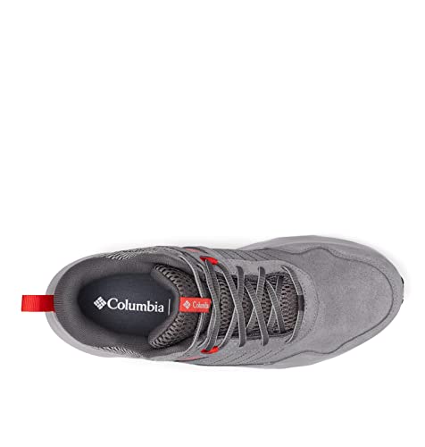 Columbia Sapato masculino Plateau Venture Mid Caminhada, Titainium cinza aço/vermelho ardente, 7 Wid