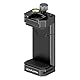 Aluminium Handy Halterung für Stativ, Verstellbare Handyhalter Stativ mit Cold Shoe & Arca Swiss Quick Release Plate, universelle verstellbare Klemme geeignet für iPhone 15pro/14 pro/13 Pro/12