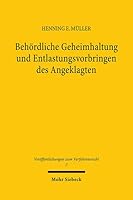 Behordliche Geheimhaltung Und Entlastungsvorbringen Des Angeklagten 3161459873 Book Cover