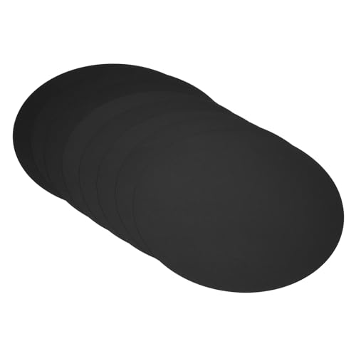 Carton papier rond noir PATIKIL 29cm de 200g pour dessin et loisirs créatifs