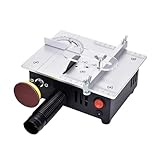 Präzisions-Desktop-Miniatur-Tischkreissäge DIY Aluminiumlegierung Schneidemaschine Mini-Modell Kleine Kettensäge Hohe Stabilität