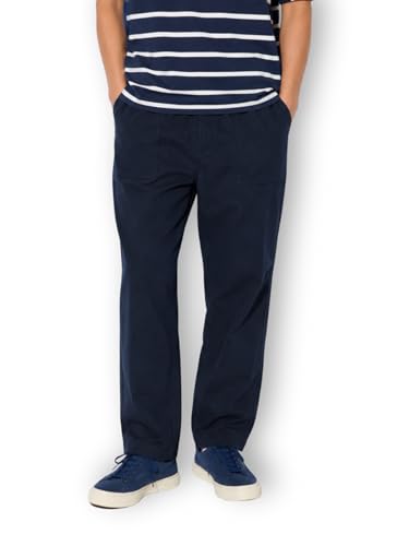 Image of Alan Jones Clothing Mens Washed Jersey Cotton Ankle Pants | Soft Stretch Jersey Cotton | Elastic Waist with Drawstring
