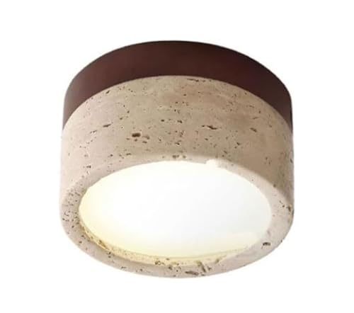 Plafonnier LED travertin à intensité variable et 3 températures de couleur - 4