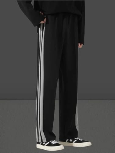 Image of MiraMichi Men's Stretchable Lycra Track Pants | Slim Fit Activewear for Gym, Yoga & Casual Wear