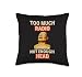 Too Much Radio Not Enough Head Funny 90s 80s 2000s Y2K Retro Throw Pillow