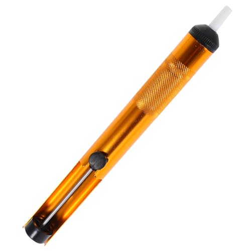 BELLIFFY Solder Absorber Desoldering Kit Desoldering Vacuum Device Solder Sucker Soldering Sucker Tools Sucker Removal Tools Soldering Tool Soldering Tools Golden Plastic