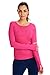 Healing Hands Mackenzie Women's Underscrub, Long Sleeve Tee with Thumbholes, Modern Fit Undershirt- 5051, S, Carnation Pink