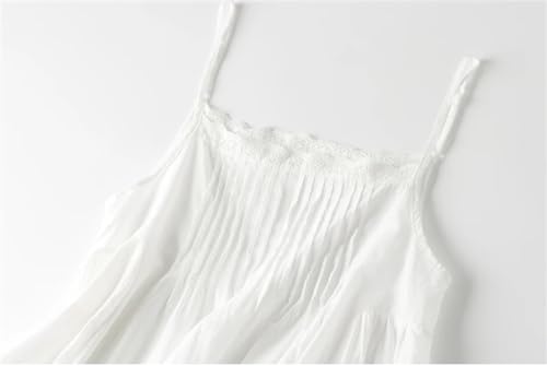 Kiioouu Spring Cotton Slip Dress Adjustable Shoulder Strap Embroidery Gentle Cute Dress2