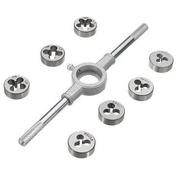 See full amazon price history chart for Generic 8Pcs Metric Tap Wrench And Die Set M3-M12 Nut Bolt Alloy Metal Hand Tools Generic 8Pcs Metric Tap Wrench And Die Set M3-M12 Nut Bolt Alloy Metal Hand Tools (B07FTFJXK2) Amazon Price History, Amazon Price Tracker