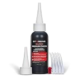 STARBOND Black Medium-Thick CA Glue, Premium Cyanoacrylate Super Glue, Knot Filler 500 CPS Viscosity, for Woodworking, Woodturning, Carpentry, Guitar, RC, Hobby, 2oz