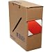 Brady ToughStripe Nonabrasive Diagonal Stripes Floor Marking Tape, 100' Length, 2" Width, Red on White (Pack of 1 Roll)