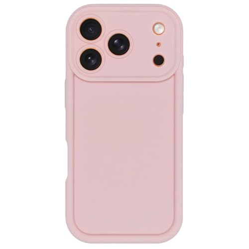 Image of Puxicu Slim Case for iPhone 17 Pro, Enhanced Camera Protection, Shockproof Skin-Friendly Touch Soft Case Cover for iPhone 17 Pro Phone 6.3 inch, Light Pink