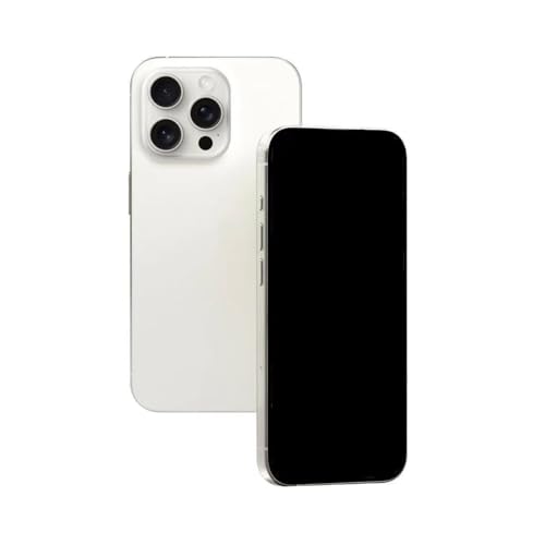zpfeiphne Fake Phone Prop - Compatible with iPhone 15 Pro Max, Glass Lens, Silver, Case Type: Sleeve/Case
